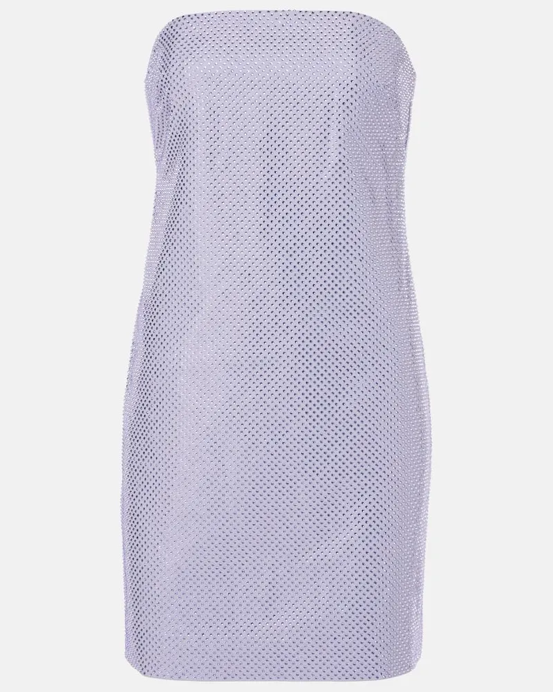 Roland Mouret Minikleid mit Kristallen Lila