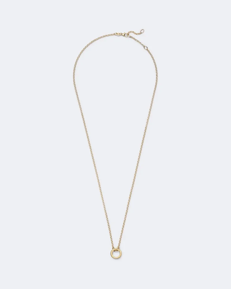 FOUNDRAE Halskette Belcher Small aus 18kt Gelbgold Gold