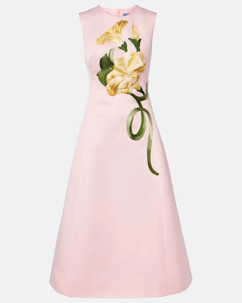 LEO LIN Cocktailkleid aus einem Wollgemisch Rosa