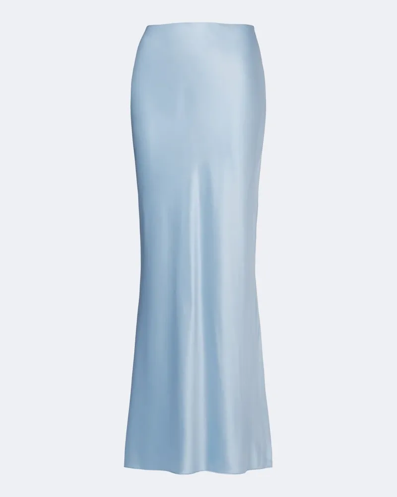 The Sei Maxirock aus Seiden-Charmeuse Blau