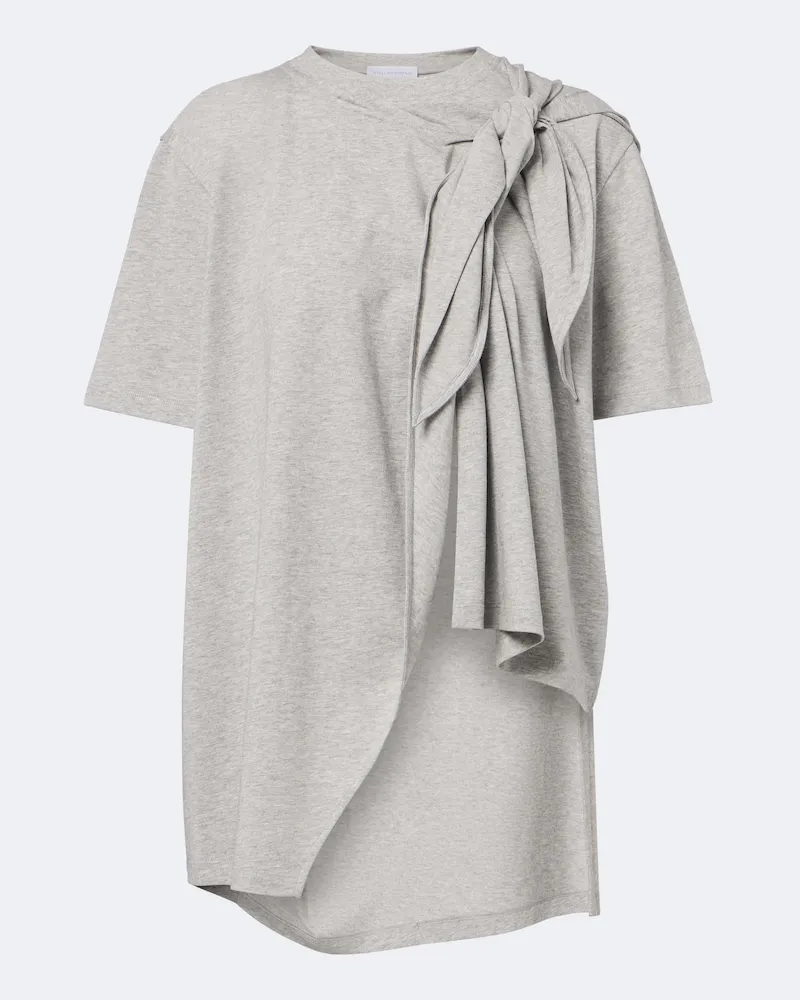 Stella McCartney Top aus Baumwoll-Jersey Grau