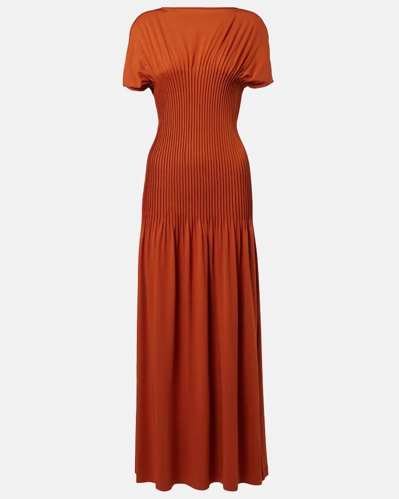 Totême Maxikleid aus Jersey Orange