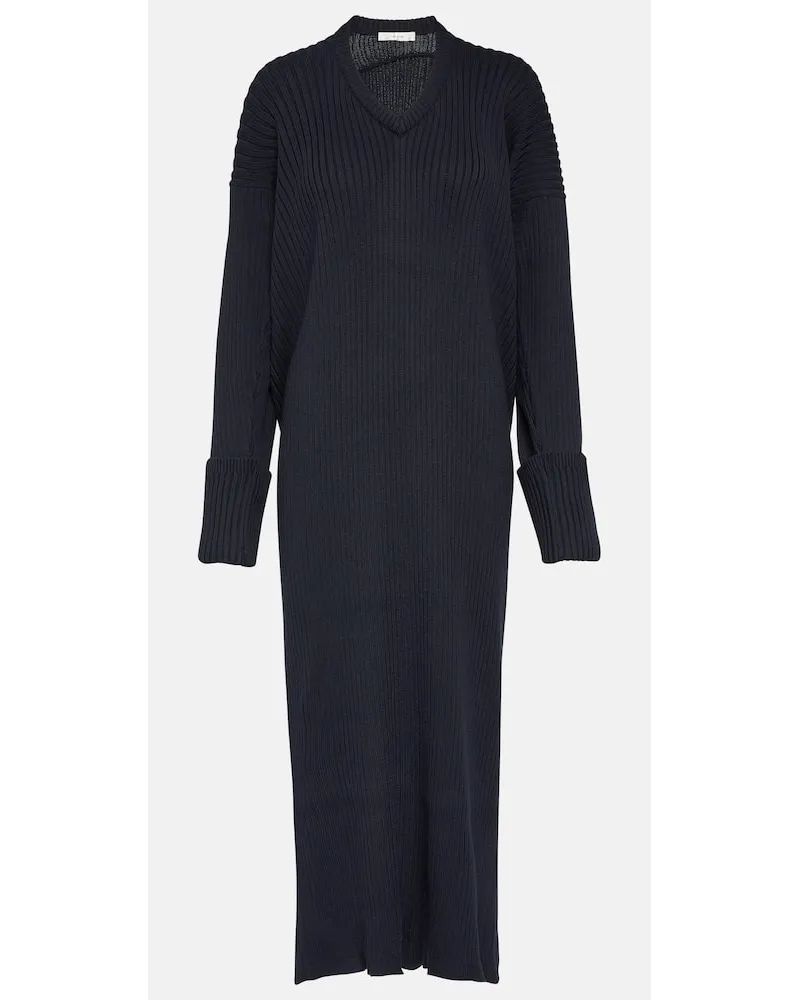 The Row Maxikleid Elodie aus Baumwolle Blau