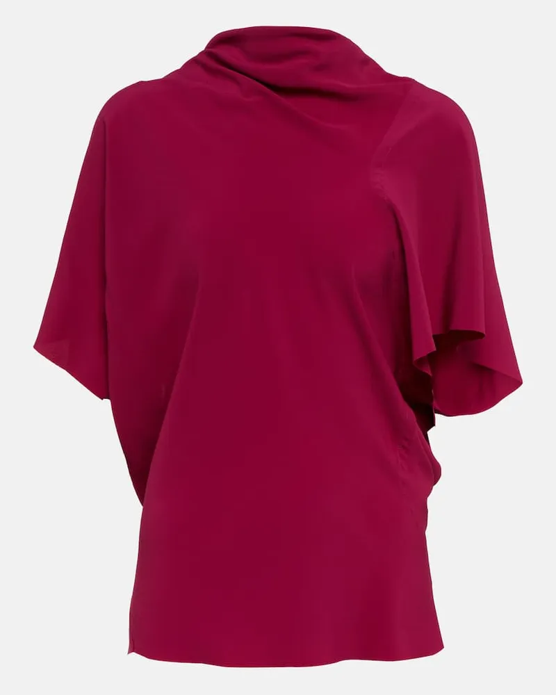 Rick Owens Top aus einem Seidengemisch Pink