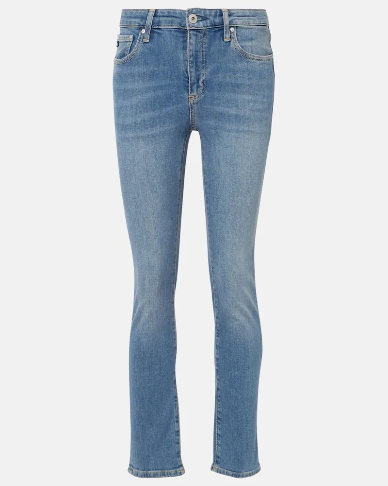 Adriano Goldschmied High-Rise Slim Jeans Mari Blau