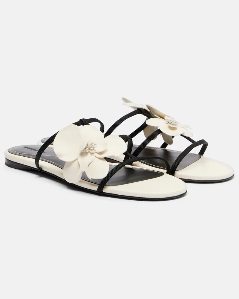 Zimmermann Sandalen Orchid aus Leder Multicolor
