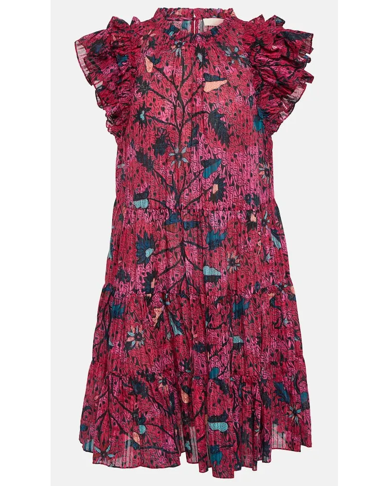 Ulla Johnson Bedrucktes Minikleid Denia Multicolor