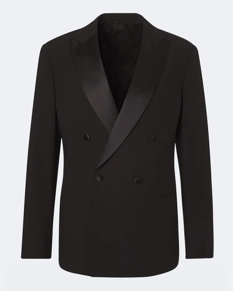 Giorgio Armani Blazer aus Schurwolle Schwarz