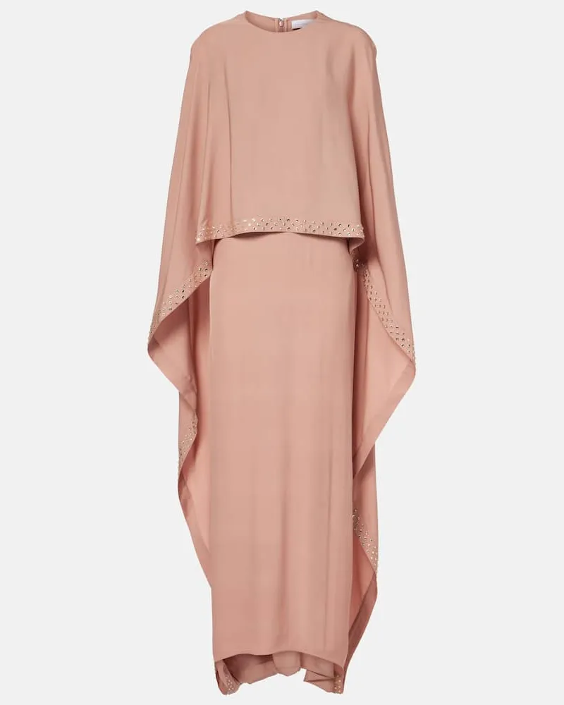 Stella McCartney Maxikleid mit Kristallen Rosa