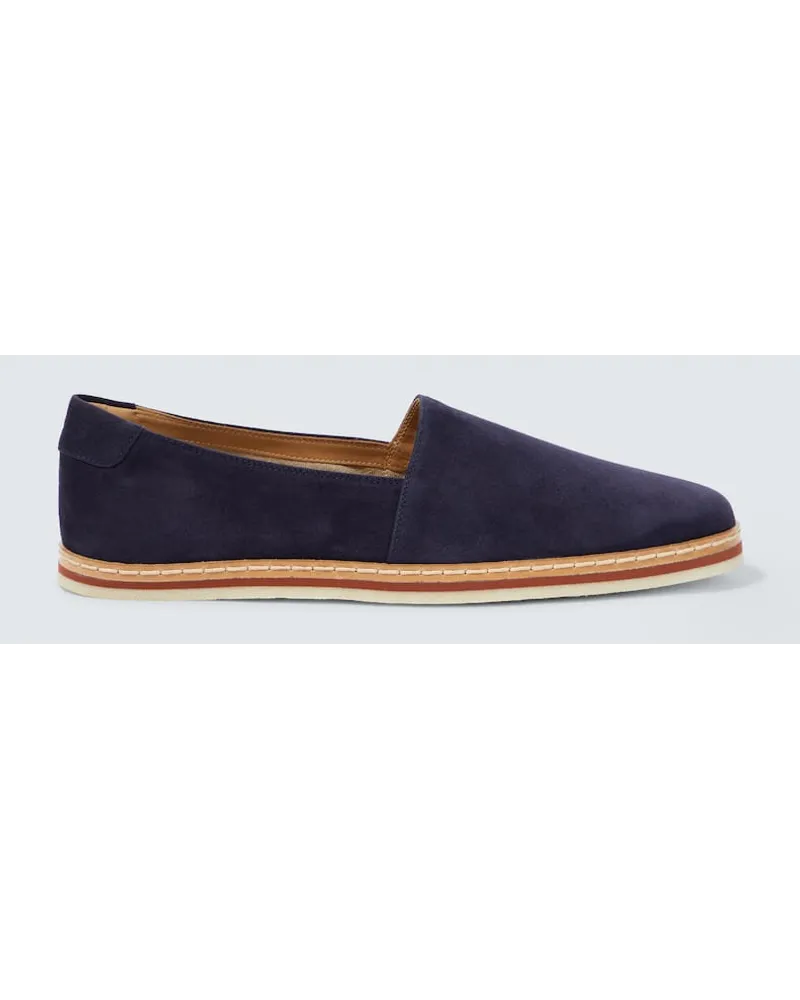 TOD'S Espadrilles aus Veloursleder Blau