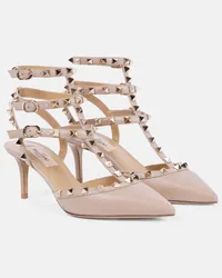 Valentino Garavani Pumps Rockstud 65 aus Leder Beige