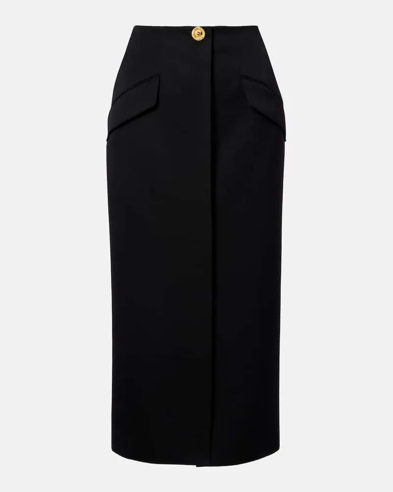 Givenchy Bleistiftrock aus Wolle Schwarz