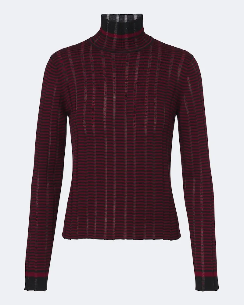 Proenza Schouler Rollkragenpullover Stina Burgunderrot