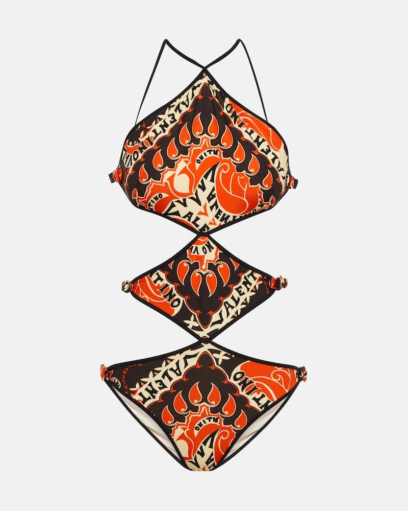 Valentino Garavani Badeanzug Mini Bandana Rot