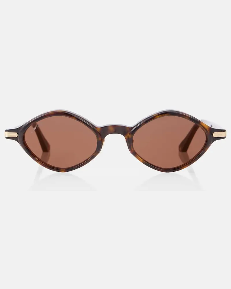 Cartier Ovale Sonnenbrille Première De Cartier Braun