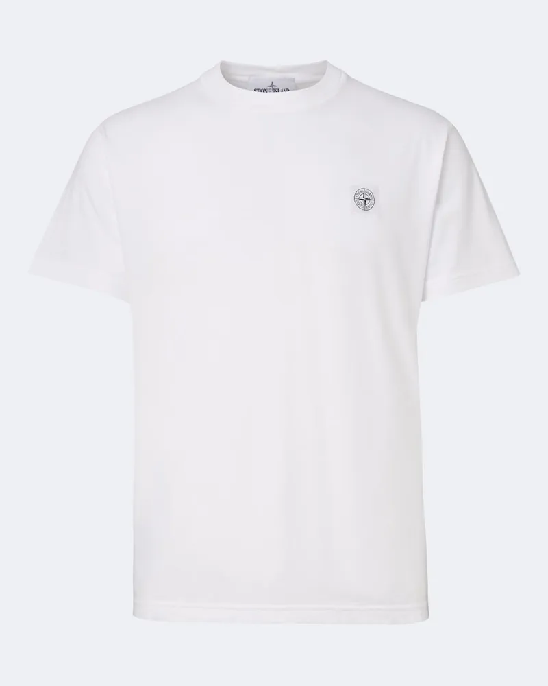 Stone Island T-Shirt Ghost aus Baumwoll-Jersey Weiß