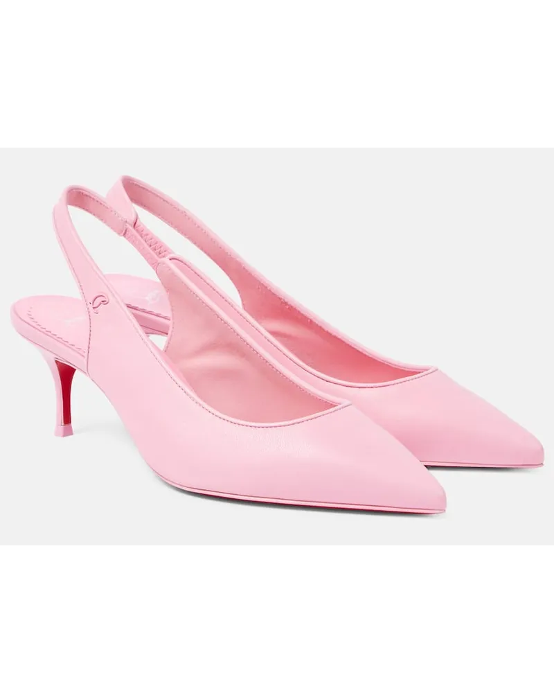 Christian Louboutin Slingback-Pumps Sporty Kate 55 aus Leder Pink