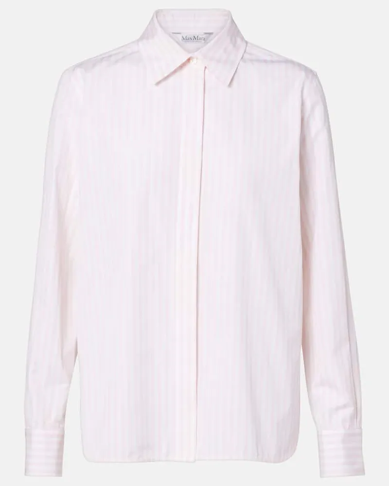 Max Mara Hemd Maccenni aus Baumwolle Weiß