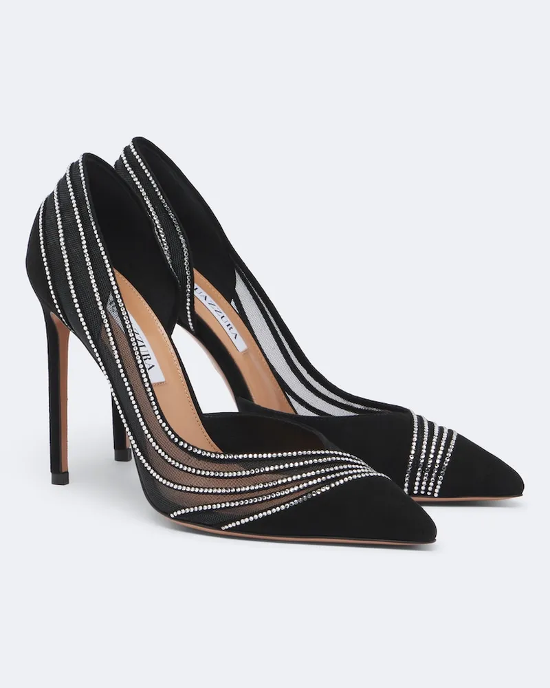 Aquazzura Verzierte Pumps Dream Girl Schwarz