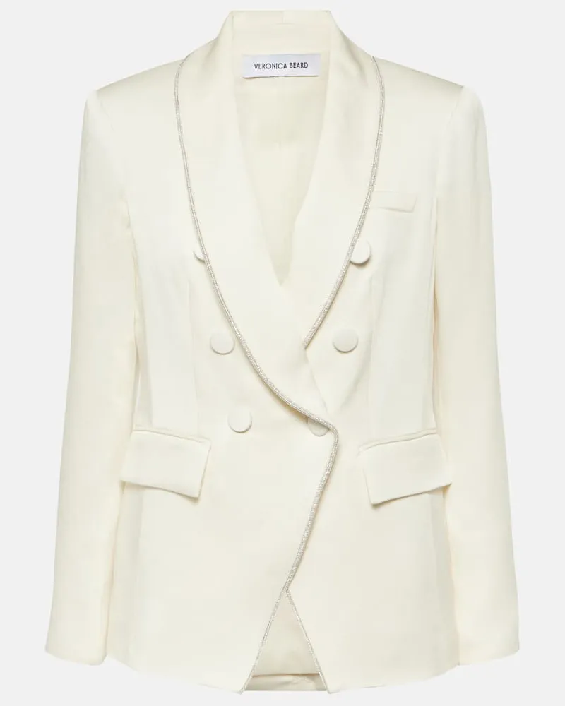 Veronica Beard Blazer Jagger Dickey aus Crêpe Weiß