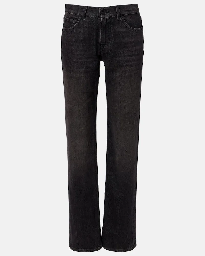 The Row Straight Jeans Carlyl Schwarz