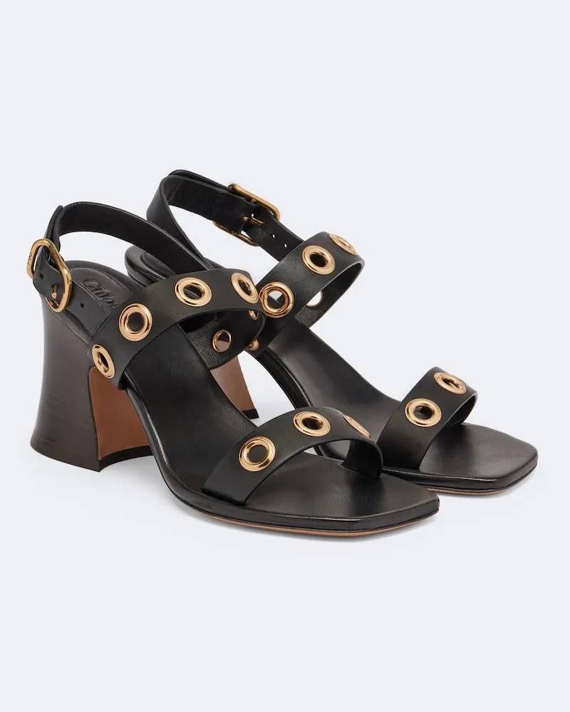 Chloé Chloé Sandalen Janis aus Leder Schwarz