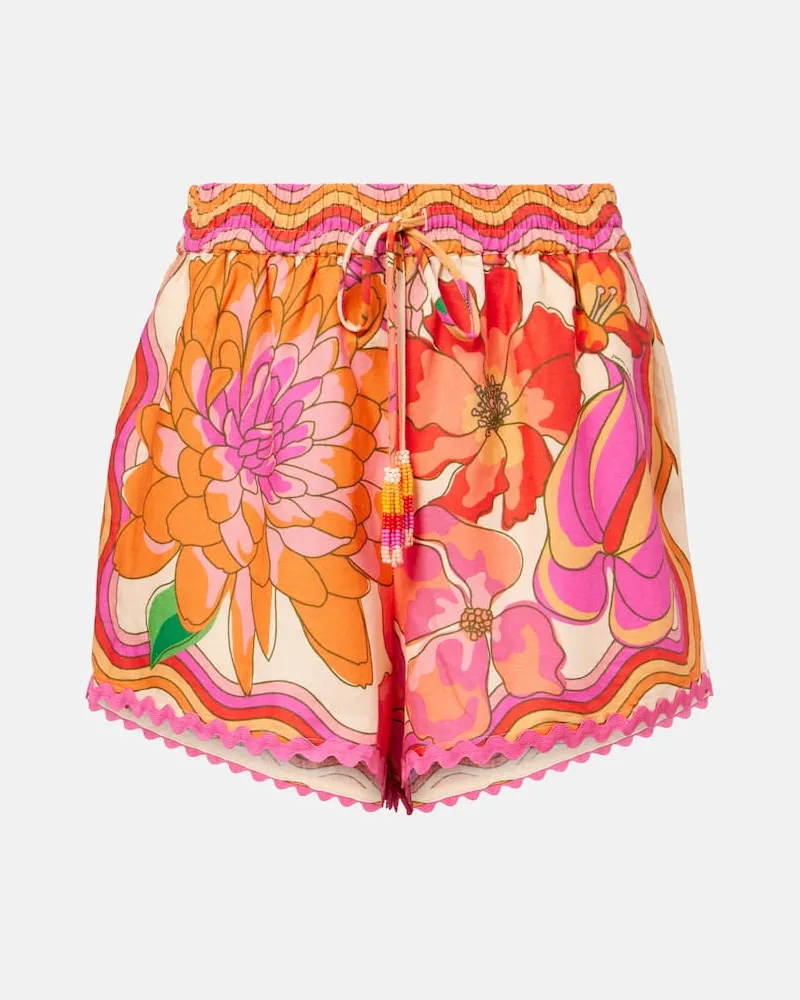 FARM Rio Shorts aus einem Leinengemisch Multicolor
