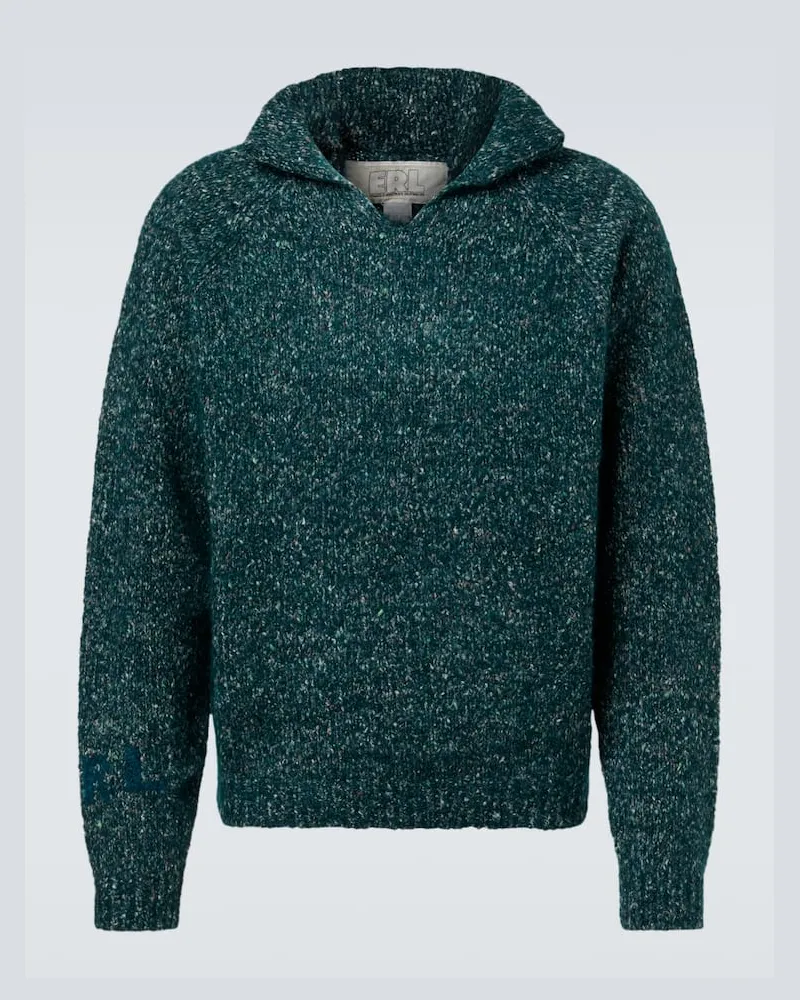 ERL Pullover aus Alpakawolle, Wolle und Baumwolle Grün