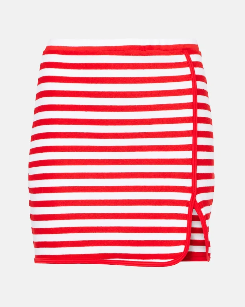 JADE SWIM Minirock aus Frottee Rot