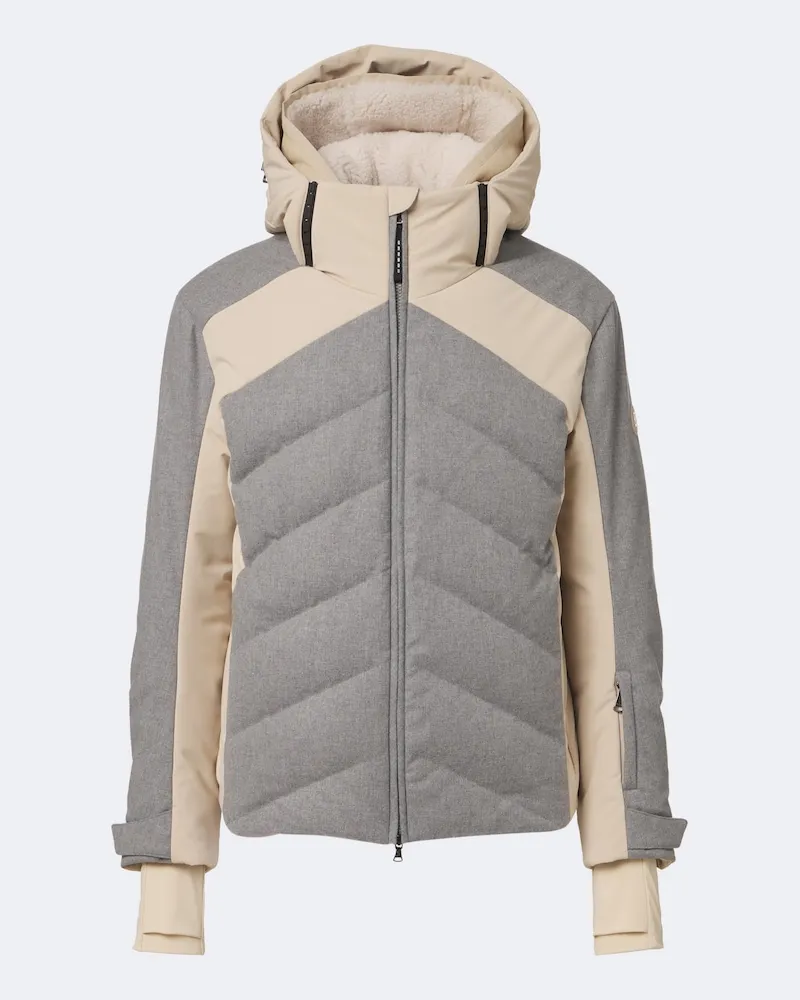 Bogner Skijacke Flann aus Flanell Grau