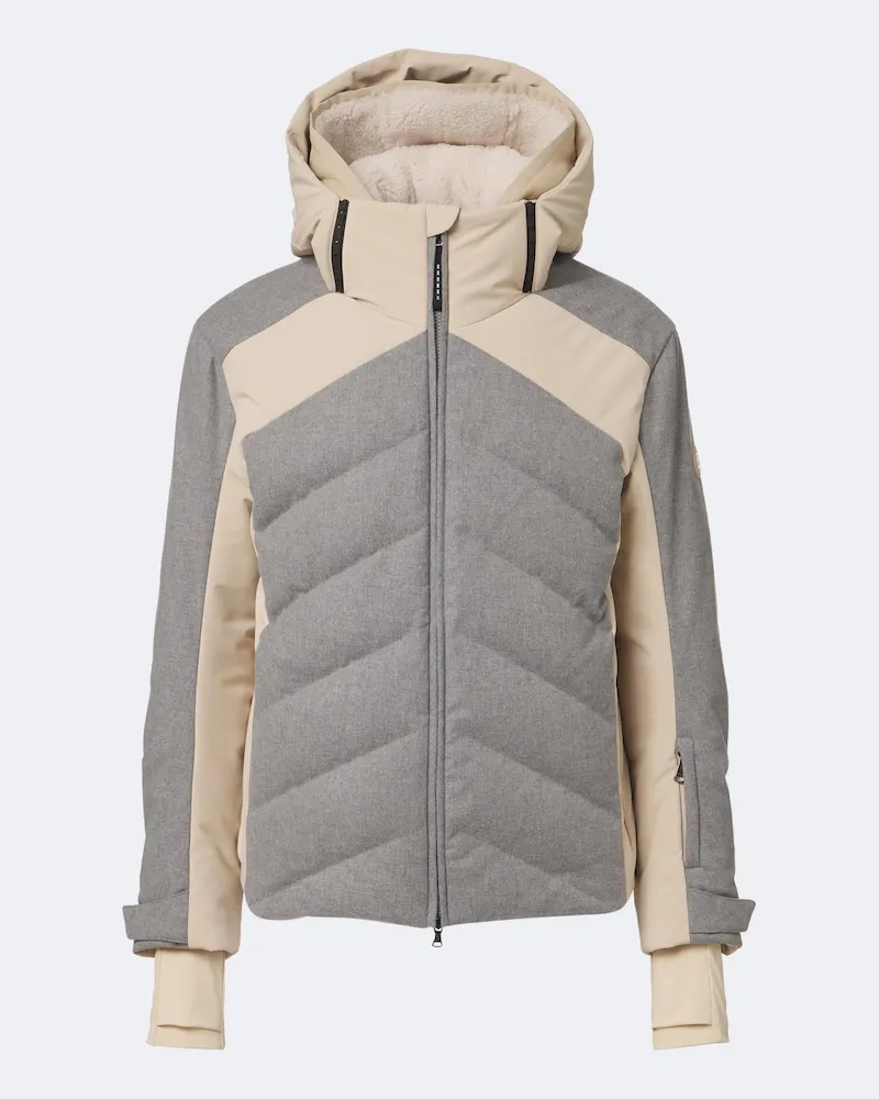 Bogner Skijacke Flann aus Flanell Grau