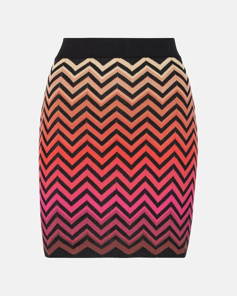 Missoni Minirock aus Häkelstrick Multicolor