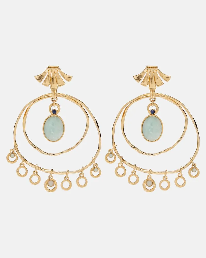 Chloé Chloé Verzierte Ohrringe Chloé Sunflower Gold