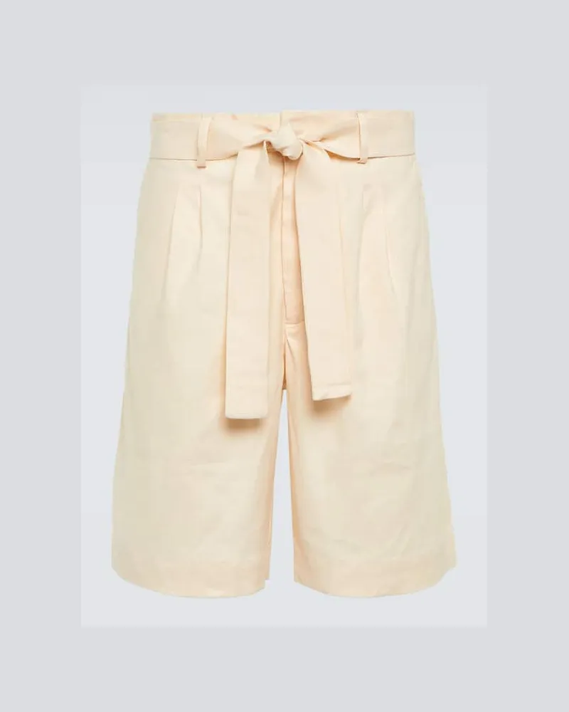 COMMAS Bermuda-Shorts aus einem Leinengemisch Weiã