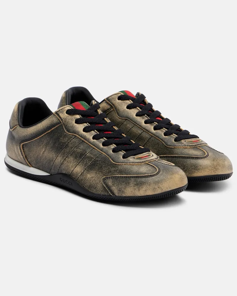 Gucci Sneakers Gucci Shift aus Leder Schwarz