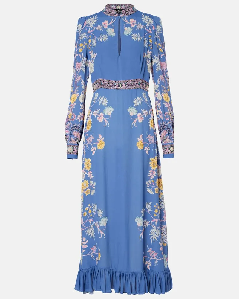Etro Midikleid Blau