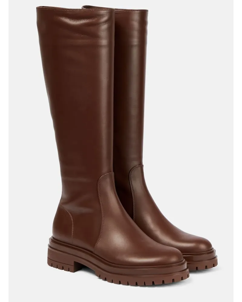 Gianvito Rossi Stiefel aus Leder Braun