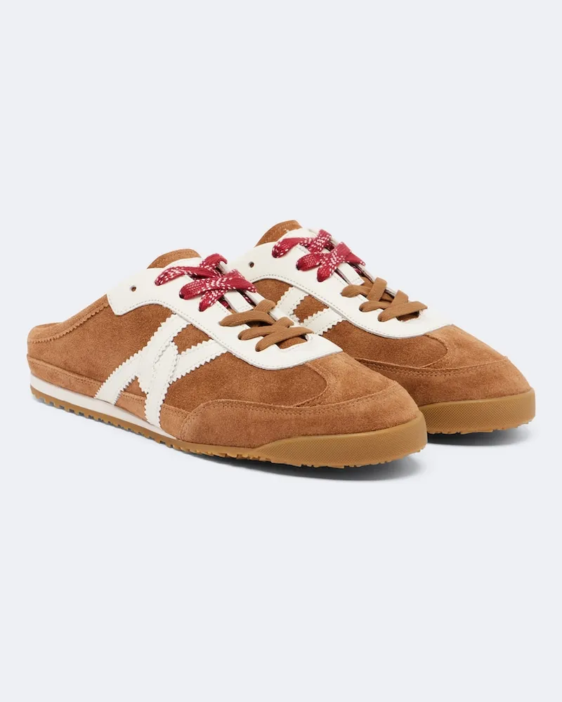 Veronica Beard Mules Nicoline aus Veloursleder Braun