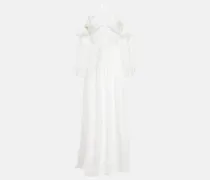 Off-Shoulder-Robe aus Seide