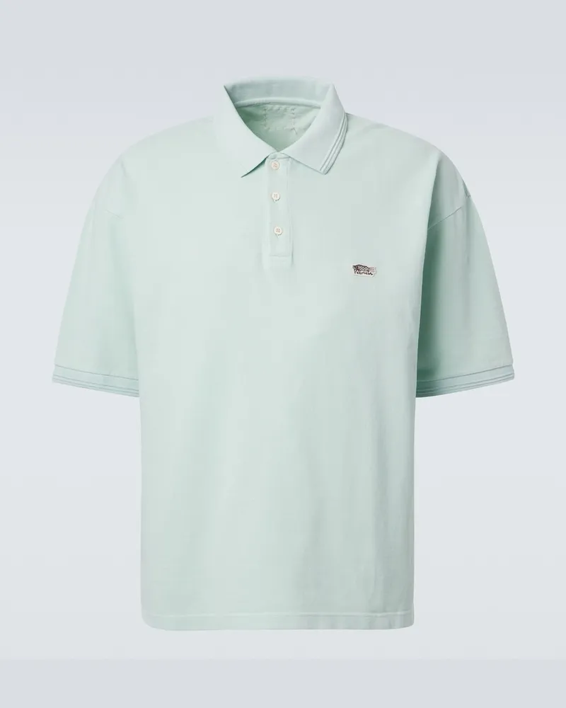 Visvim Polohemd Mondo Weller aus Baumwoll-Piqué Grün