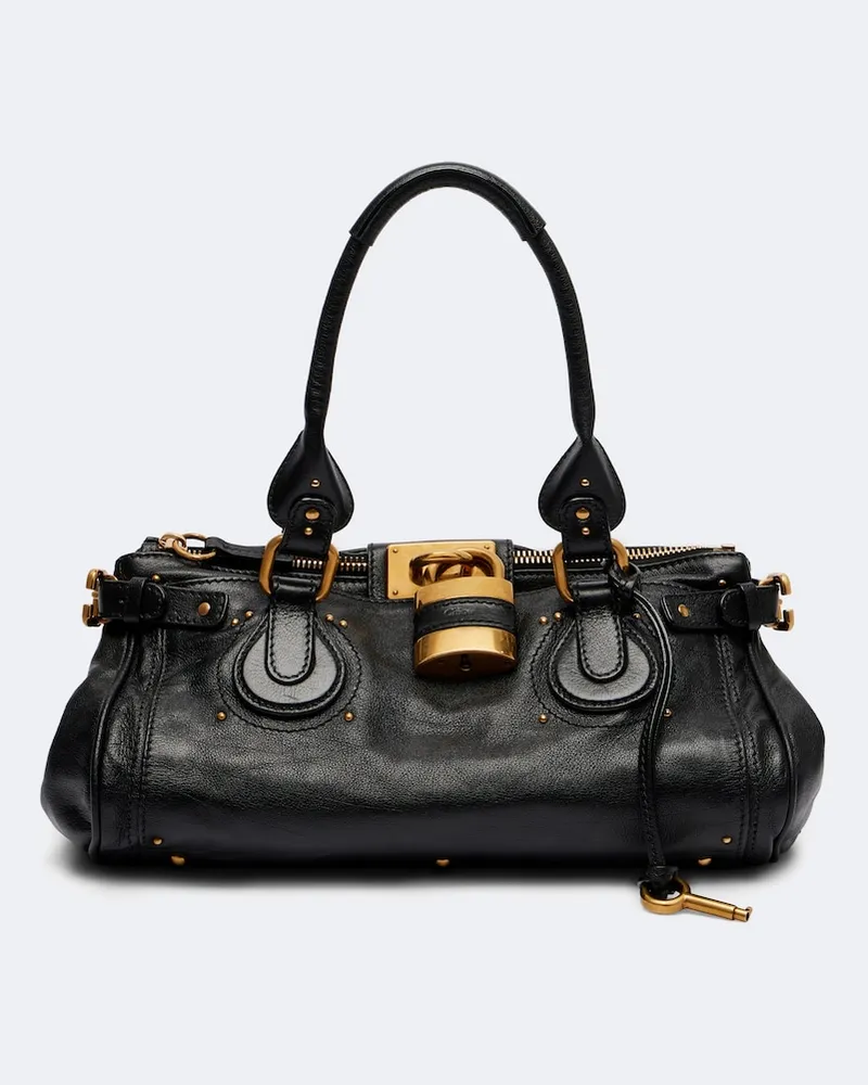 Chloé Chloé Schultertasche Paddington aus Leder Schwarz