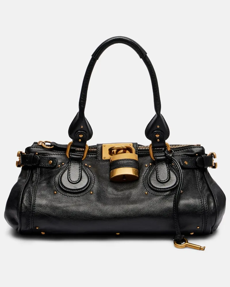 Chloé Chloé Schultertasche Paddington aus Leder Schwarz