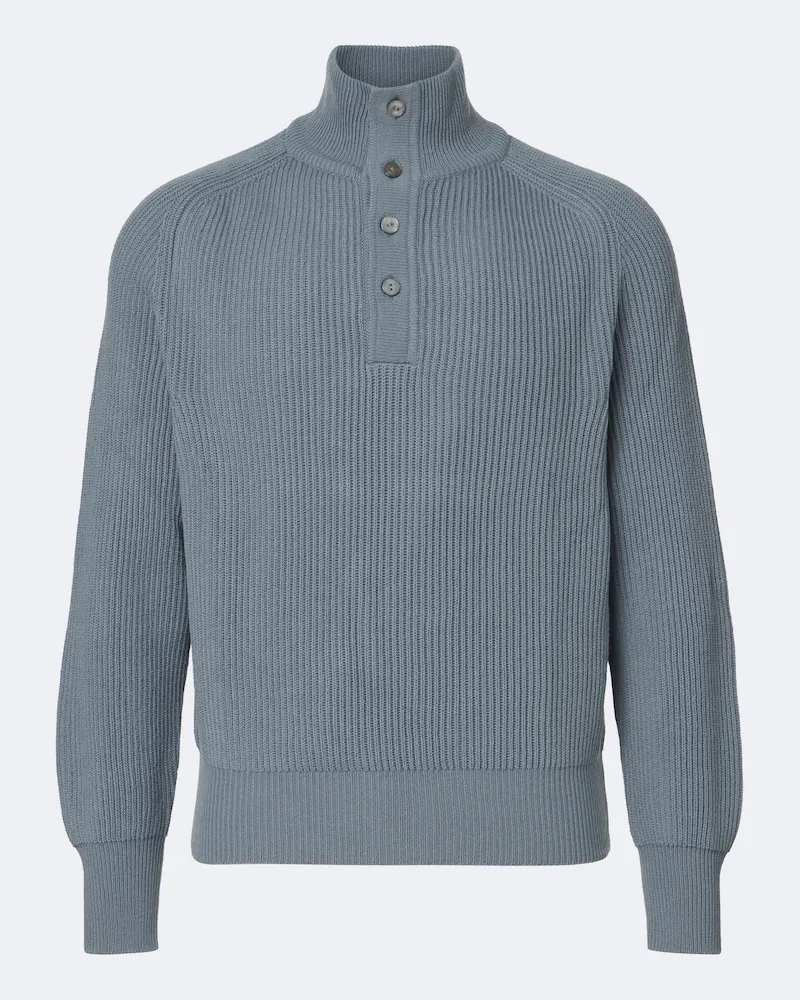 Stoffa Stòffa Pullover aus Kaschmir Blau