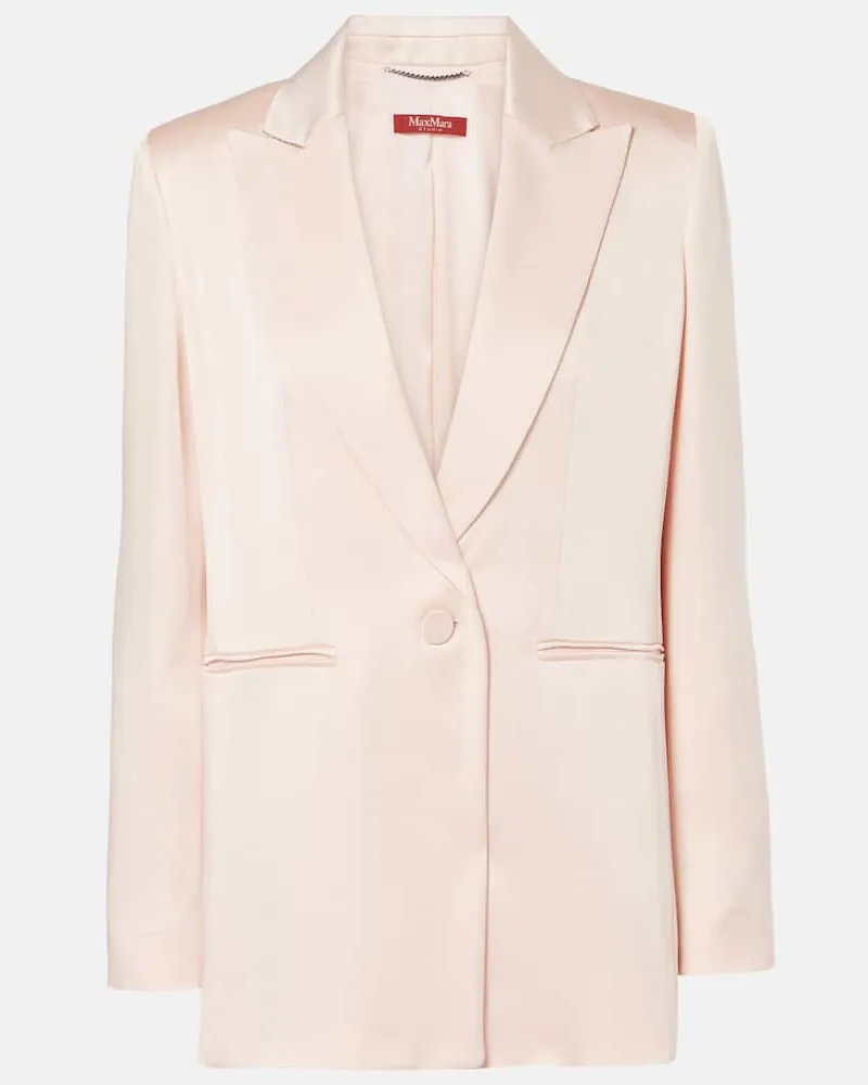 Max Mara Blazer Galazia aus Satin Beige