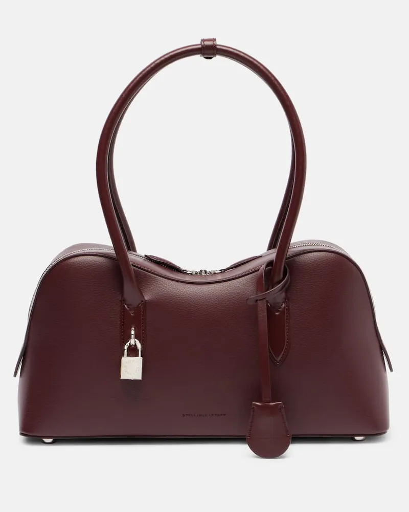 Stella McCartney Schultertasche Ryder Medium aus Lederimitat Burgund