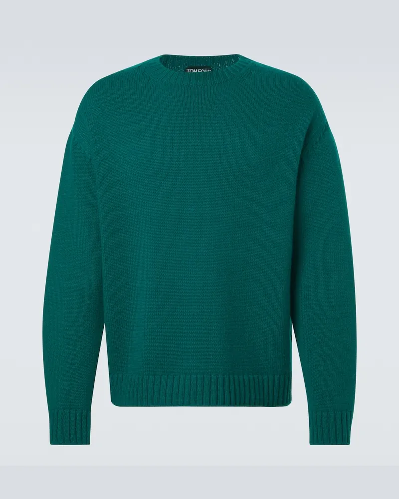 Tom Ford Pullover aus Wolle und Kaschmir Grün