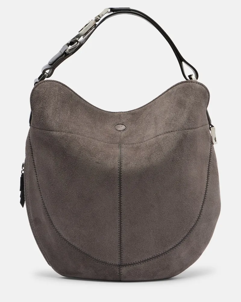 Christophe Lemaire Schultertasche Quiver Clip Medium Grau