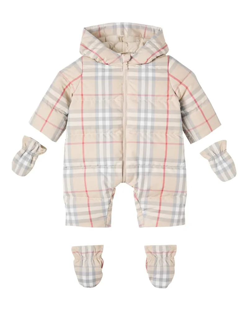 Burberry Baby Schneeanzug Burberry Check Beige