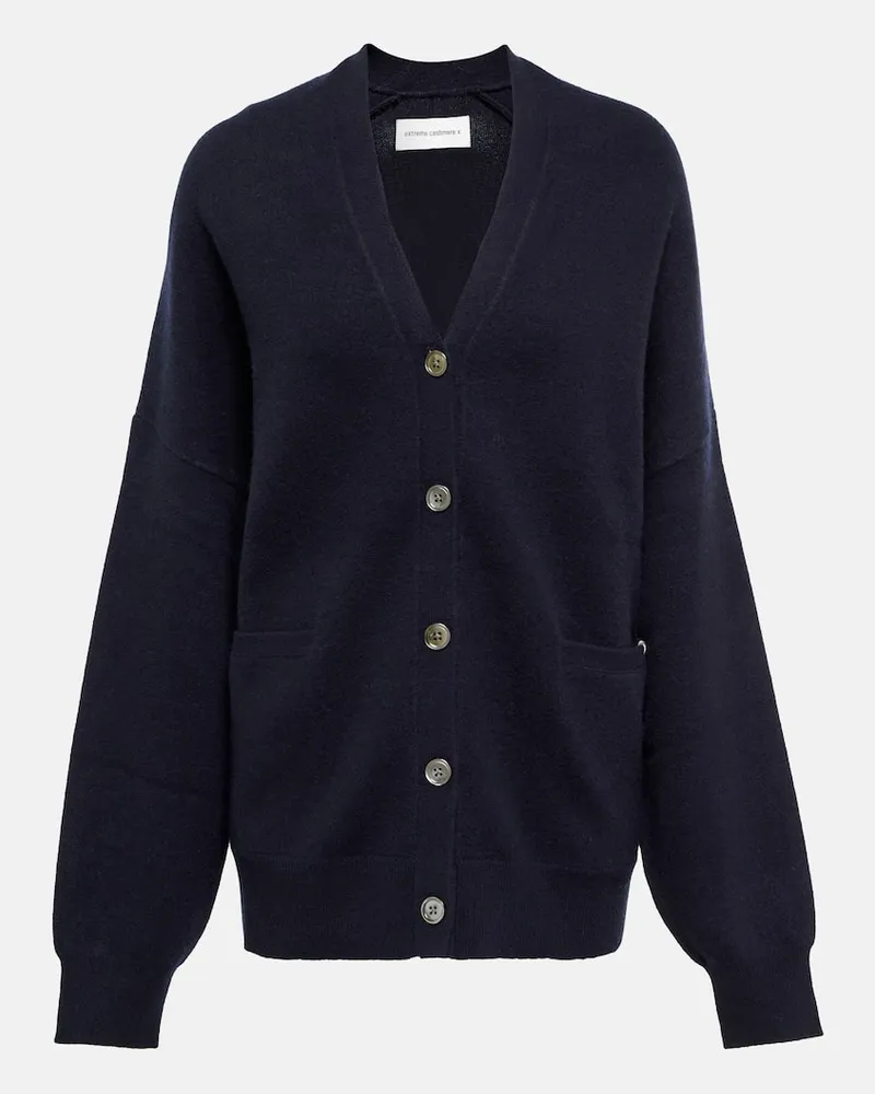 extreme cashmere Cardigan N°24 Tokio Blau