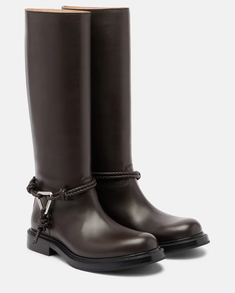 Bottega Veneta Stiefel James aus Leder Braun